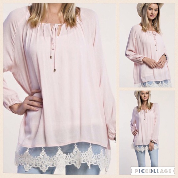 Gauze & lace top - Picture 1 of 4
