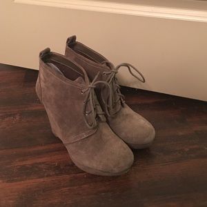 Wedge booties
