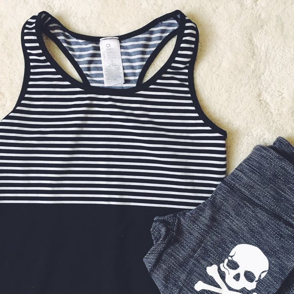 GAP Tops - Gap | Striped yoga / running workout top