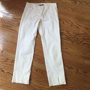 Theory cropped white pants