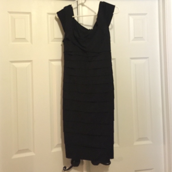 WHBM black sleeveless dress