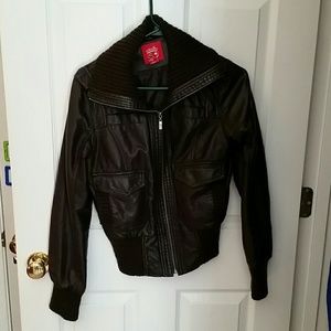 Feux Dark Brown Leather Jacket