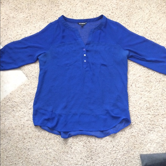 Blue Express Chiffon Blouse!