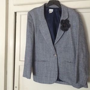 Navy blue and white jacket