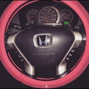 Pink Jewel Steering Wheel Cover