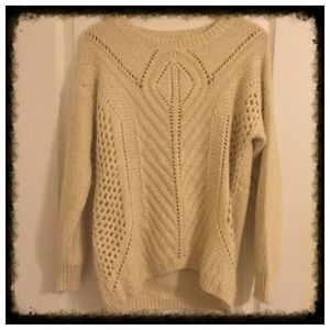 Cable knit Cream Sweater