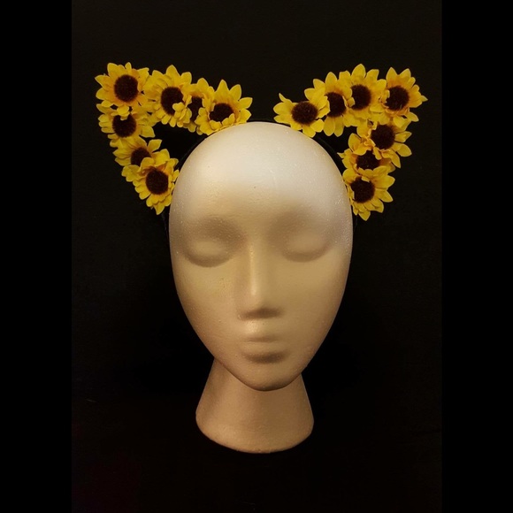 Sunflower Cat Ear Headband 🌻🌻🌻
