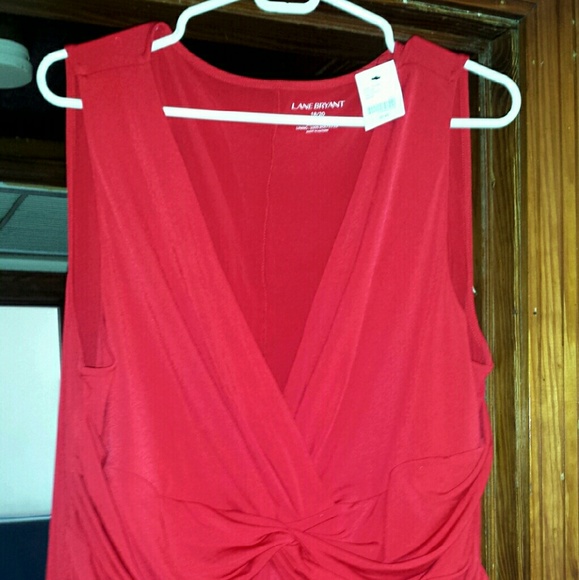 Bright red blouse from Lane Bryant. - Picture 1 of 4