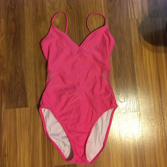 Pink One-Piece Bathing Suit