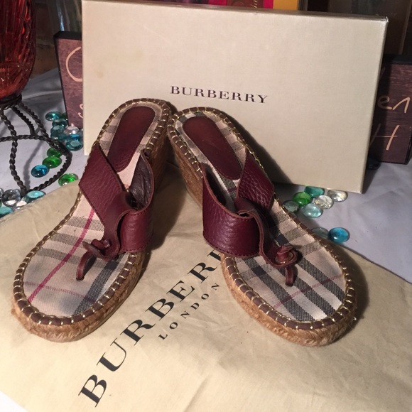 Burberry Shoes - Burberry Leather Sandals-