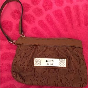 Guess wristlet purse