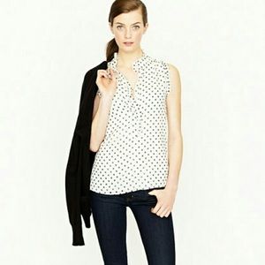J. Crew Polk Dot Blouse