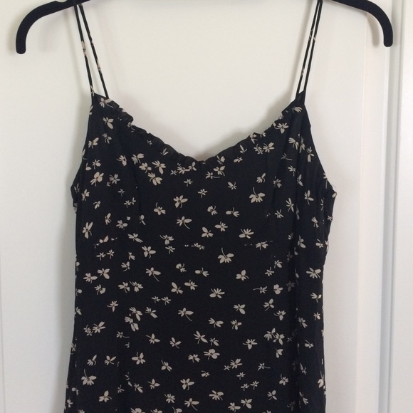 Black floral Ann Taylor sundress.