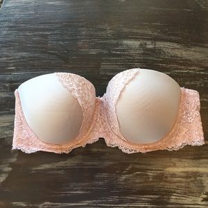 Victoria's Secret Dream Angels Strapless Nude Bra