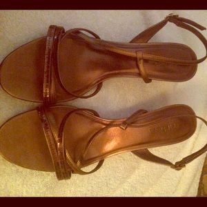 Tribecca Brown copper heels 8.5