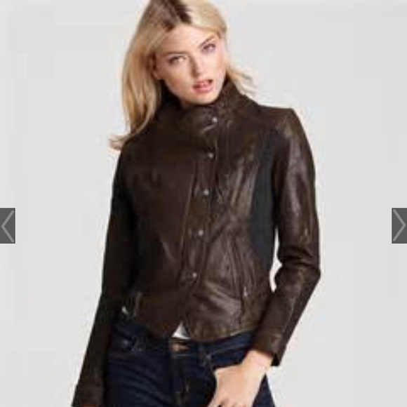via spiga leather jacket
