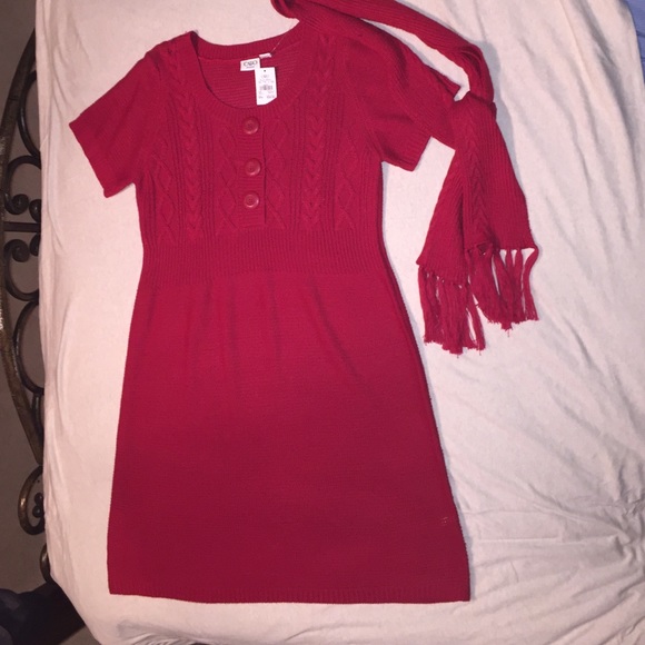 Cato dress with scarf