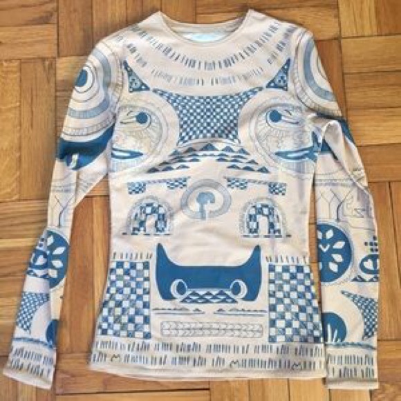 Margiela X HandM Tattoo Scuba Top