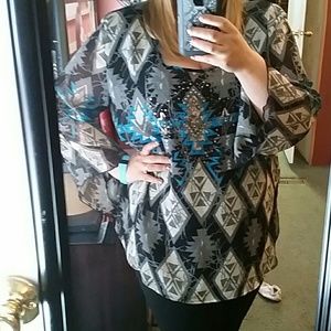 Rock & roll cowgirl xxl western tunic