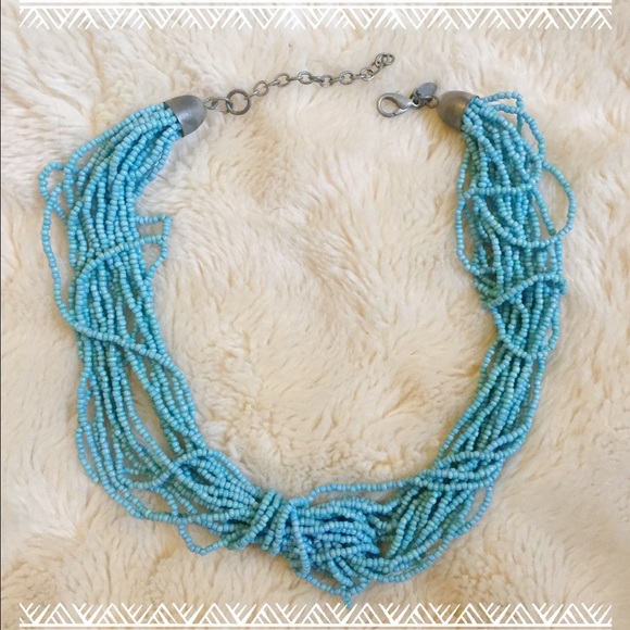 ⭐️sold⭐️ Turquoise Wrap Bead Necklace