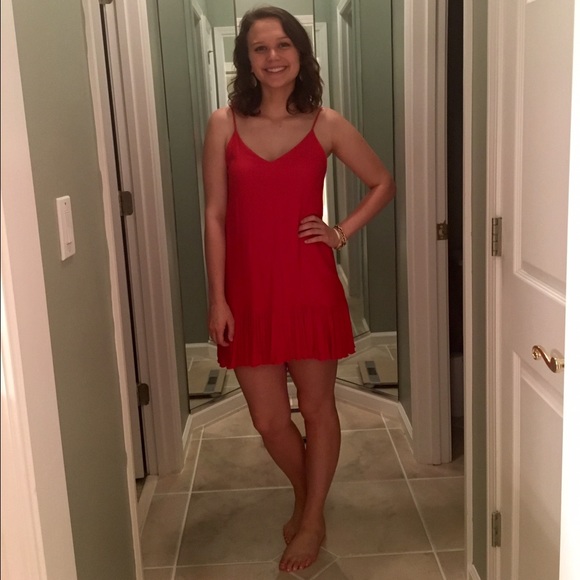 Lulu*s Let It Flow Red Dress