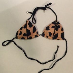 Cheetah print swim top