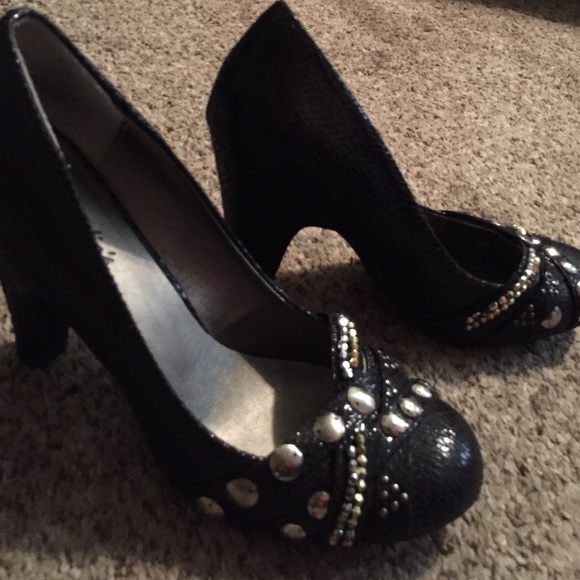 👠 👠Candies black bling heels 👠👠