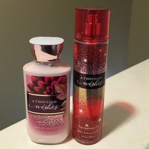 Body lotion and matching spray