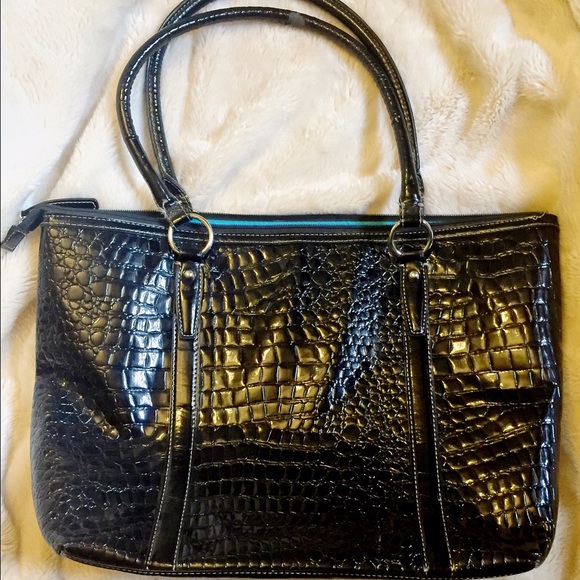 Faux Snakeskin Purse