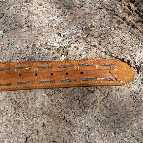 SOLD IN BUNDLE! Leather & Mesh Belt - Picture 2 of 3