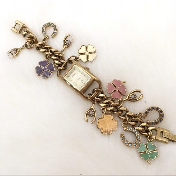 Fossil Accessories Fossil Watch Charm Bracelet Poshmark