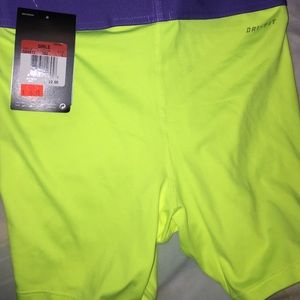 GIRLS large neon Nike pro spandex