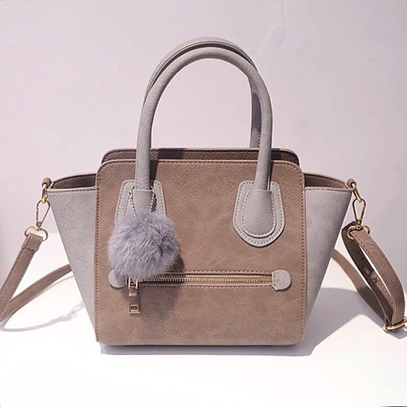 Sabo Skirt Handbags - ✨SALE✨ Trapeze Style Two Toned Leather Purse