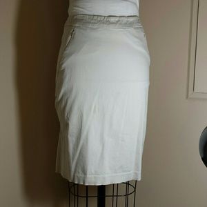 White Cream pencil skirt from New York and Company
