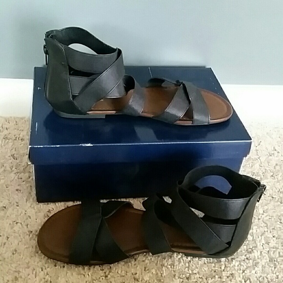 "Falls Creek" back gladiator sandals