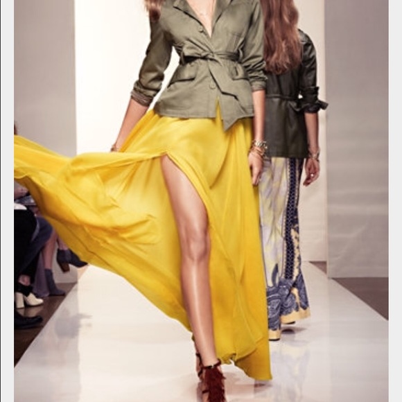 Gorgeous yellow maxi skirt