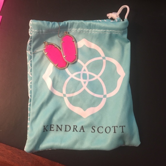 neon pink earrings