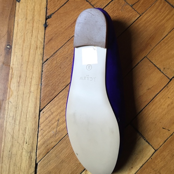 J.Crew factory bright blue suede flats - Picture 2 of 3