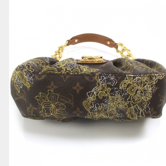 Limited edition Louis Vuitton  brown monogram Dentelle Kristen bag - Picture 4 of 9