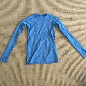 Lululemon blue long sleeve top