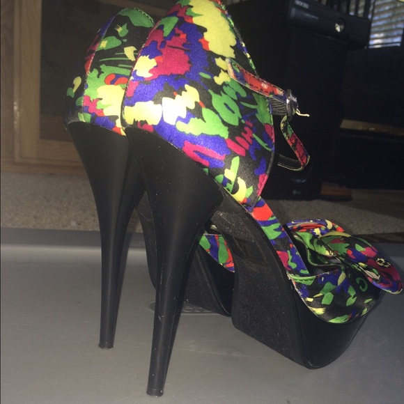 Colorful vibrant heels