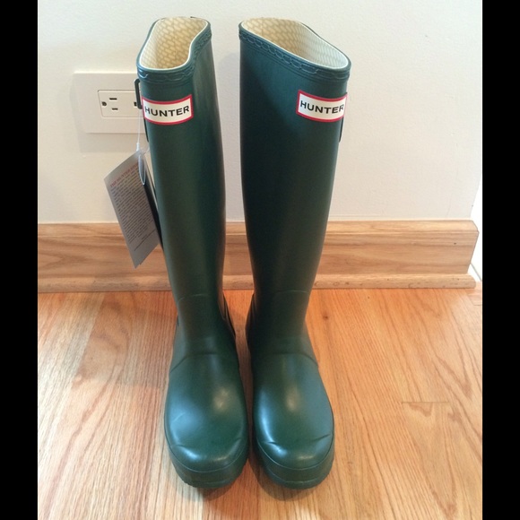 HUNTER Original Tall Rain Boot Matte Green