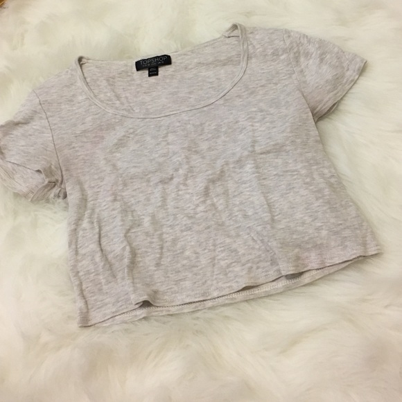 Heather Grey Crop by TopShop