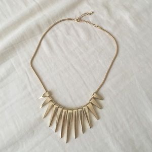 Gold spike necklace