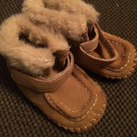 Furry boot for toddler