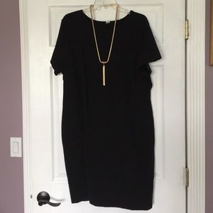 Old Navy Basic Black tee shirt dress size XXL