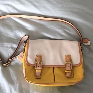 Coach leather cross body bag NWT
