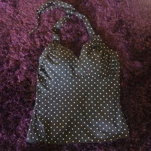 Polka dot halter