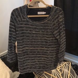 Blue, Grey and white sweater