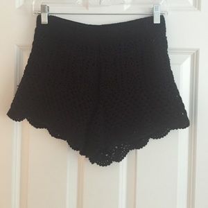 Black Lacey shorts